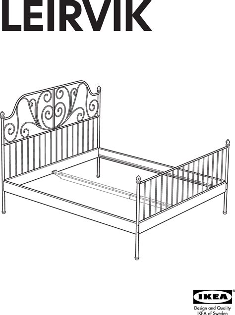ikea metal bed frame instructions